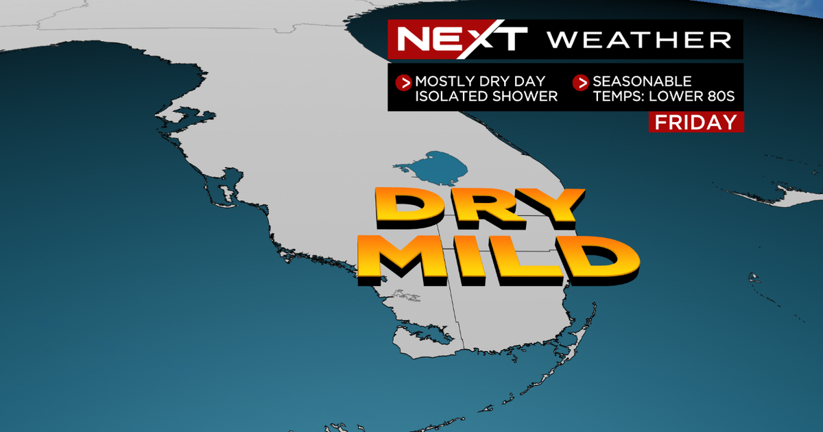 Miami Weather: Seasonable afternoon highs, chilly entrance Saturday improves rain probability