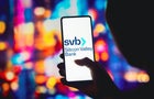 In this photo illustration, the Silicon Valley Bank (SVB) 