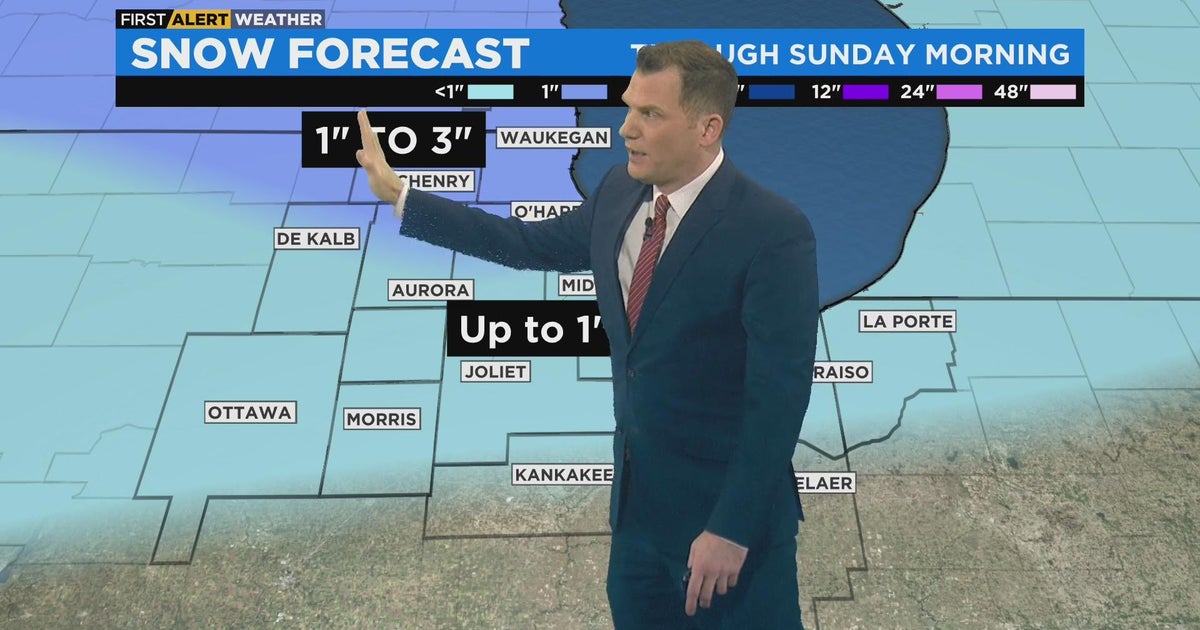 Chicago First Alert Weather: possible snow accumulation overnight - CBS ...