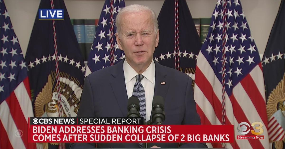 President Biden Addresses Nation After Collapse Of Two Big Banks - CBS ...