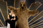 Elizabeth Banks and Cocaine Bear at the 95th Annual Academy Awards 
