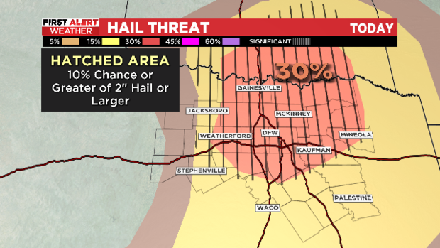 First Alert Weather: Severe storms could bring large hail threat to North Texas Thursday 
