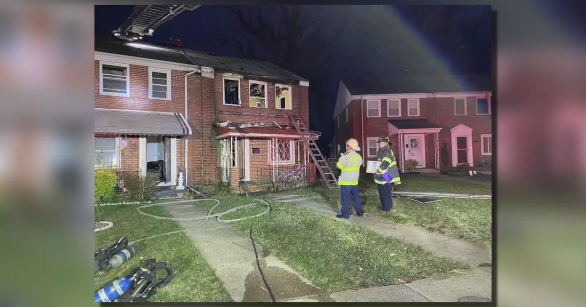 Woman found dead inside home after fire in Northeast Baltimore - CBS ...