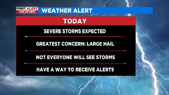 First Alert Weather: Severe storms could bring large hail threat to North Texas Thursday 