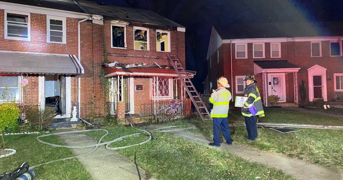 Woman found dead inside home after fire in Northeast Baltimore - CBS ...