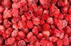 many frozen strawberry 