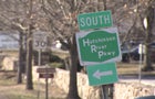 Signage for the Hutchinson River Parkway 