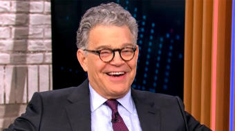 Al Franken returns to late-night comedy with stint as "Daily Show" host 