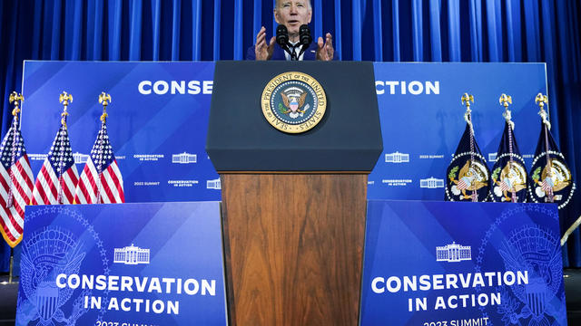 U.S. President Biden attends White House Conservation in Action Summit at Interior Department in Washington 
