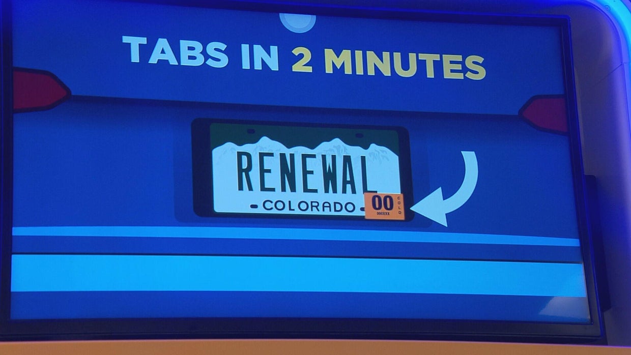 Colorado MV Express kiosks tout "Tabs in 2 Minutes" CBS Colorado