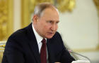 Russian President Vladimir Putin speaks at the Kremlin on March 21, 2023 in Moscow. 
