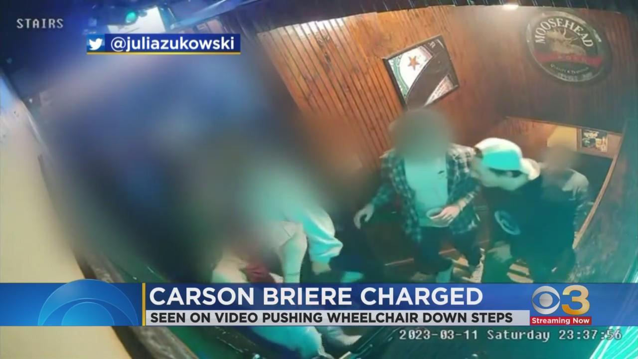 Carson Briere, son of Flyers interim GM Daniel, charged for pushing empty  wheelchair down stairs