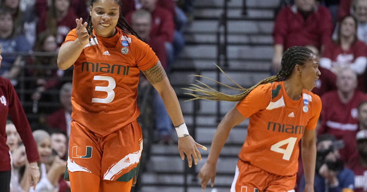 Miami holds off Indiana rally to advance in March Madness