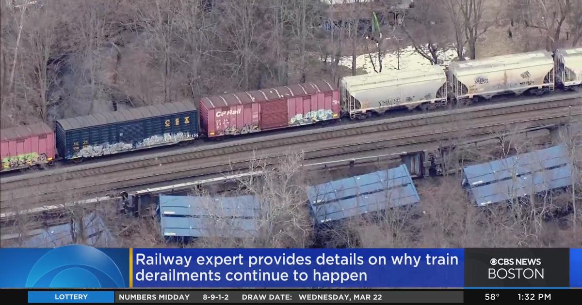 Railway Safety Expert On Freight Train Derailment In Ayer - CBS Boston