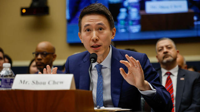 TikTok CEO Shou Zi Chew testifies before the House Energy and Commerce Committee in the Rayburn House Office Building on Capitol Hill on March 23, 2023. 