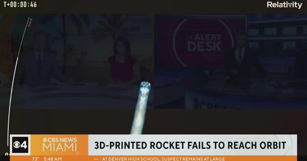 3D printed rocket failed to make it into orbit