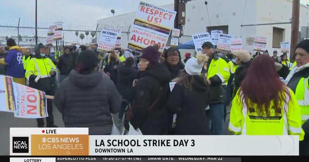 LAUSD strike continues for 3rd and final day CBS Los Angeles