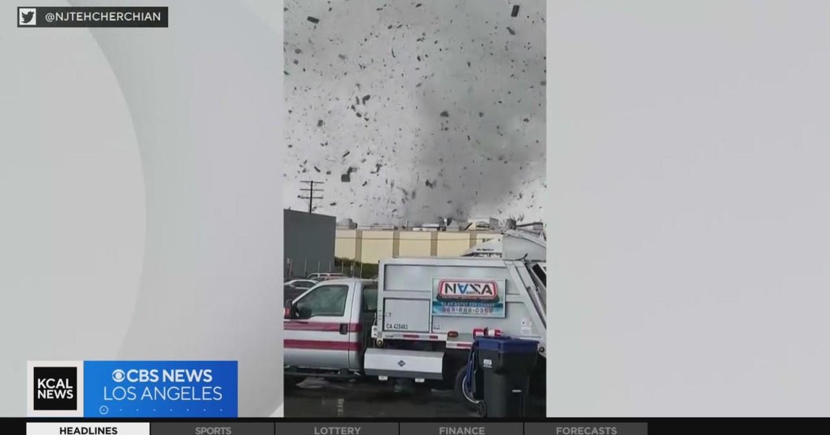 Cleanup continues after tornado hits Montebello - CBS Los Angeles