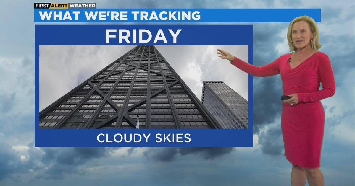 Chicago First Alert Weather: Cloudy skies Friday - CBS Chicago