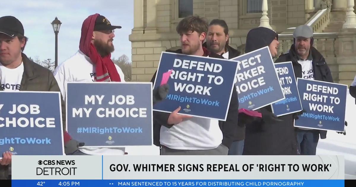 Michigan becomes first state in decades to repeal 'right to work