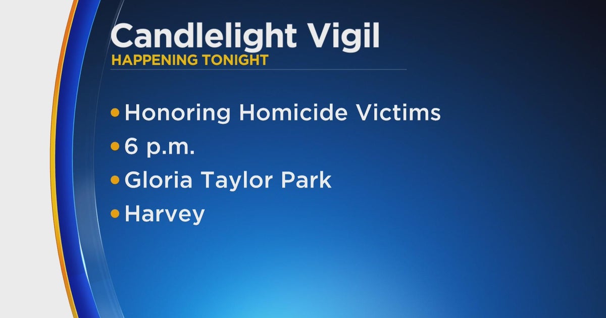 Harvey to hold candlelight vigil in honor of homicide victims - CBS Chicago
