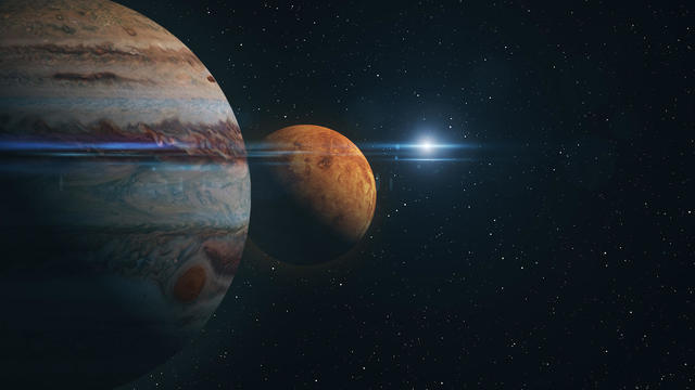 Venus and Jupiter Planet Conjunction 