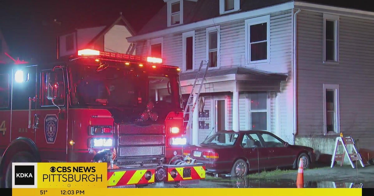 Several tenants escape apartment fire in Washington CBS Pittsburgh
