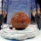 Startup makes giant meatball out of lab-grown mammoth meat