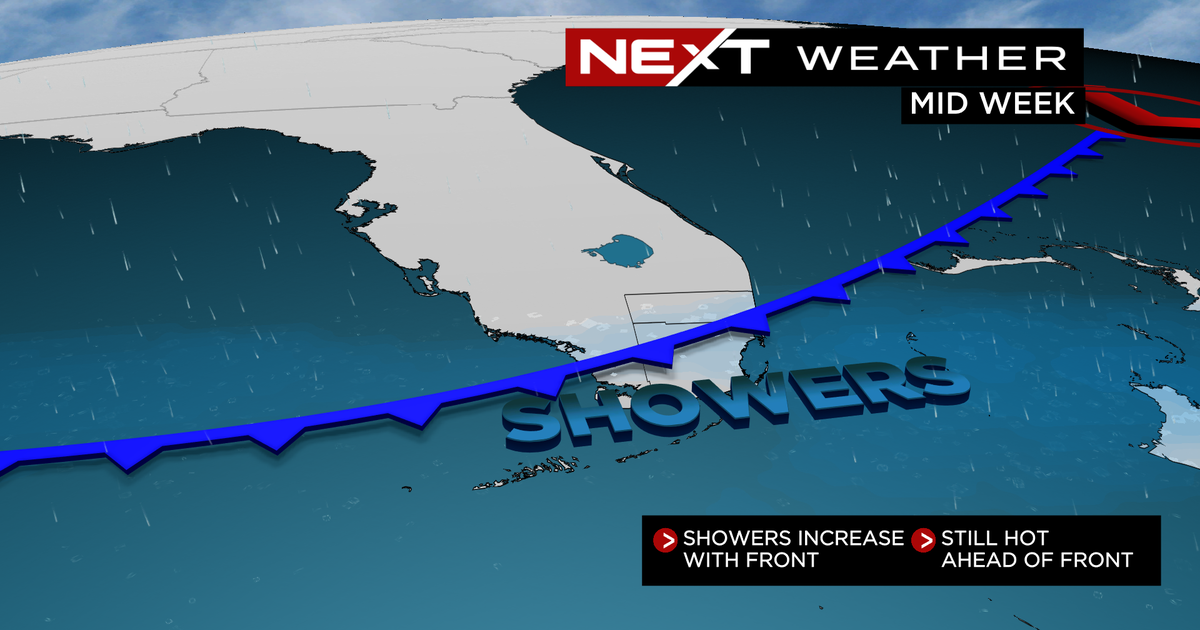 Miami Temperature: Partly sunny, afternoon showers & storms attainable