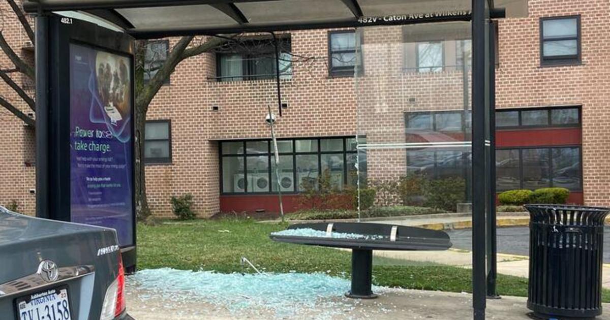 Bus shelter vandalism up over 1000% in March, Maryland Transit Administration officials say