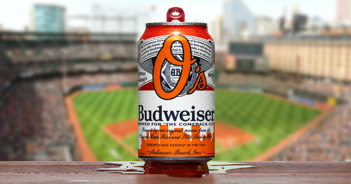 Budweiser releases Orioles can for Opening Day - CBS Baltimore