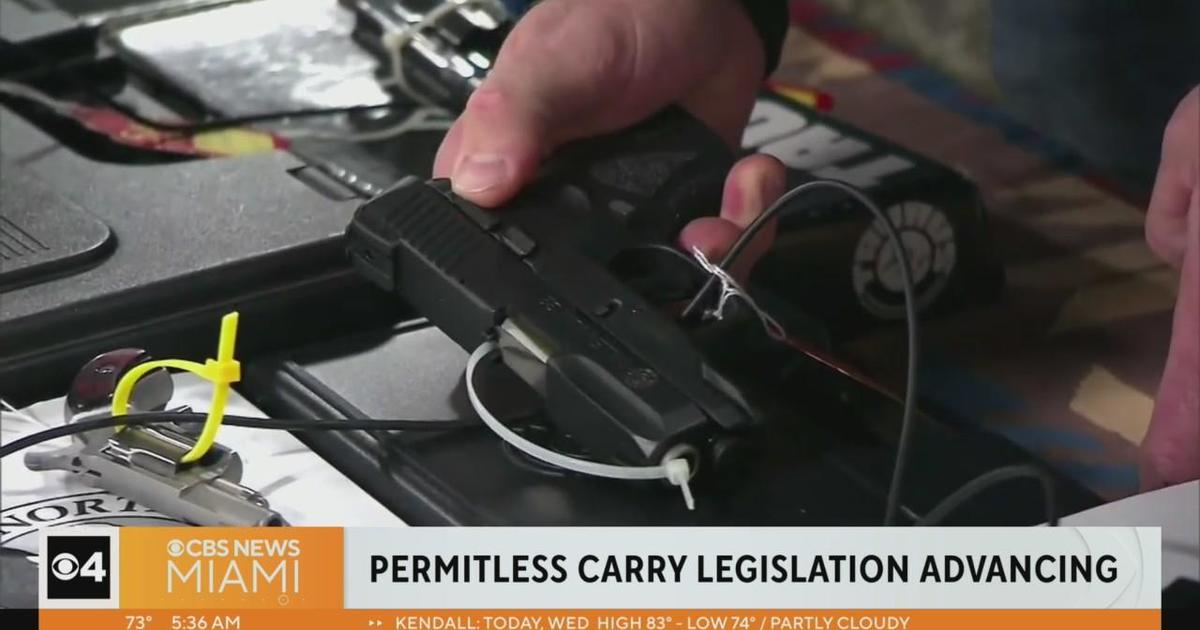 Florida permitless carry bill advancing through Legislature CBS Miami