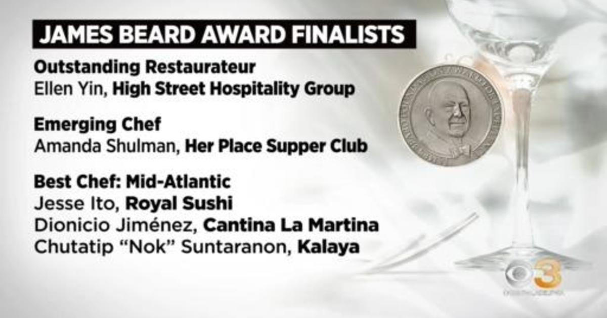 Several Philadelphia restaurants named finalists for James Beard Awards