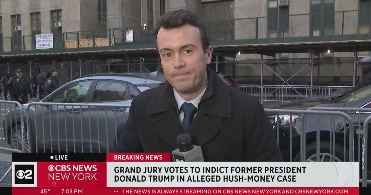 Grand jury votes to indict former president Donald Trump - CBS New York