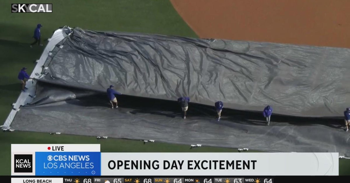 Tarps come off at Dodgers Stadium ahead of Opening Day CBS Los Angeles