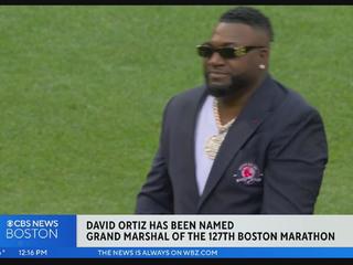 David Ortiz relishes experience as Boston Marathon grand marshal