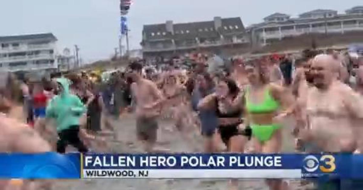 Fallen Hero Polar Plunge held in Wildwood CBS Philadelphia