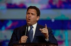 Florida Gov. Ron DeSantis speaking at the Turning Point USA Student Action Summit. 