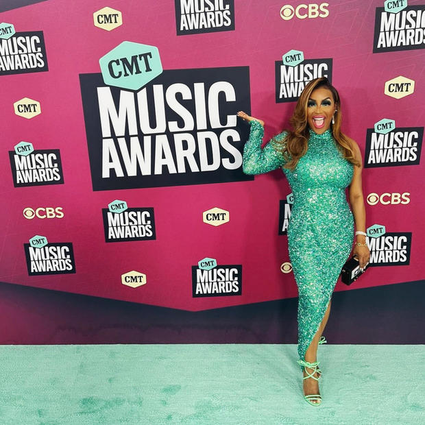 Nicole Baker on the CMT Music Awards red carpet 
