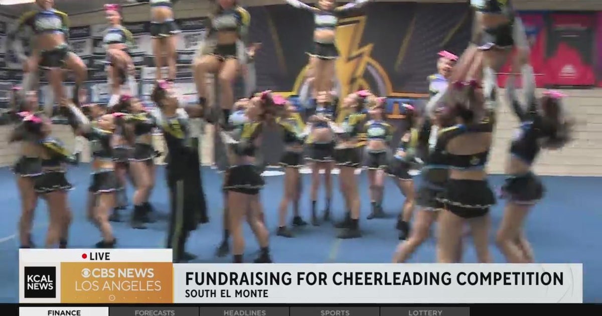 Power Elite AllStars Cheerleading team raising funds CBS Los Angeles