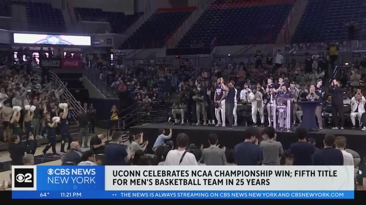 UConn celebrates NCAA Tournament championship win
