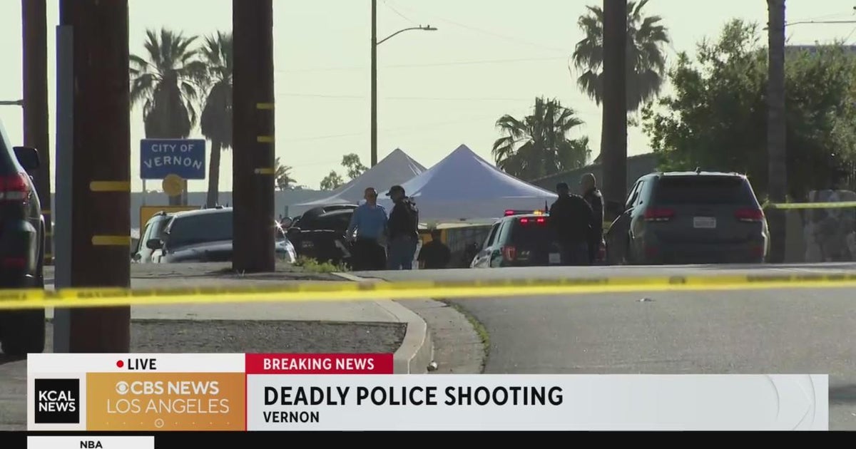 Police fatally shoot alleged murder suspect at Vernon truck yard CBS
