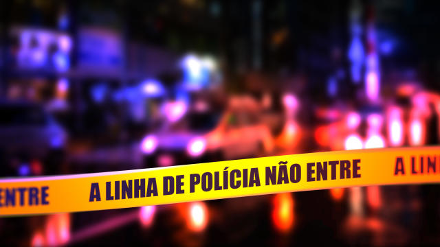 Police Line Do Not Cross Tape - Portuguese 