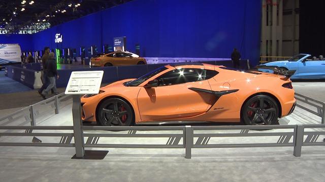 Vehicles on display at the New York International Auto Show. 