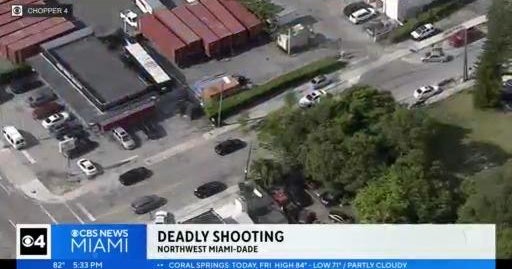 Police search for suspect in Miami-Dade fatal shooting - CBS Miami