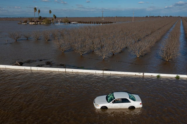 Latest Series Of Storms Brings More Flooding To California's Central Valley 