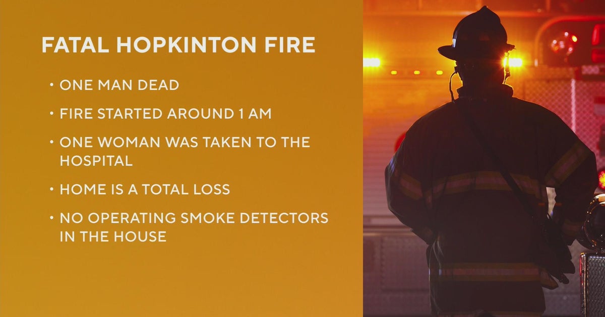 Man and dog die in Hopkinton house fire CBS Boston