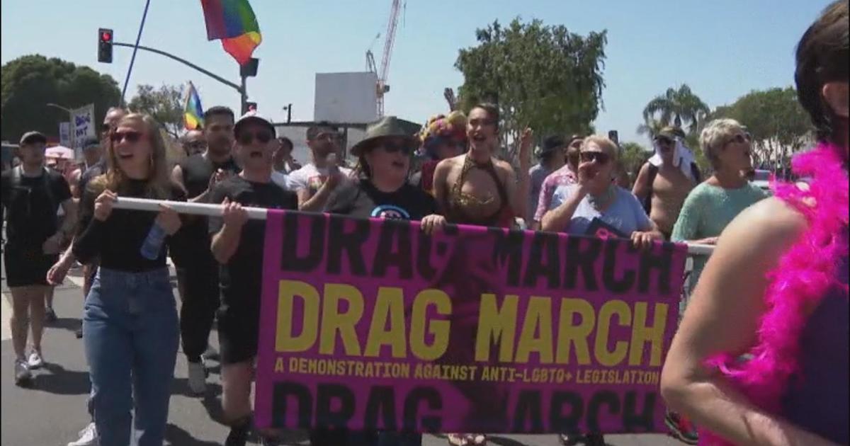 Thousands rally for LGBTQ rights during inaugural "Drag March" in West