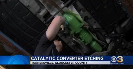 Catalytic converter etching event held in New Jersey CBS Philadelphia