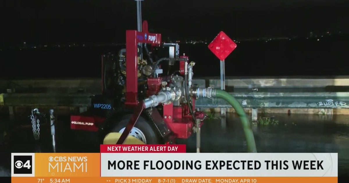 Miami beginning to dry right after working day of drenching rain